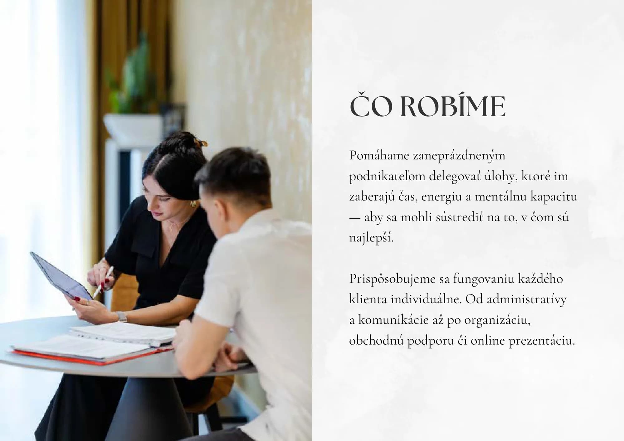 Brožúra Claria Assistance, strana 5 – Čo robíme