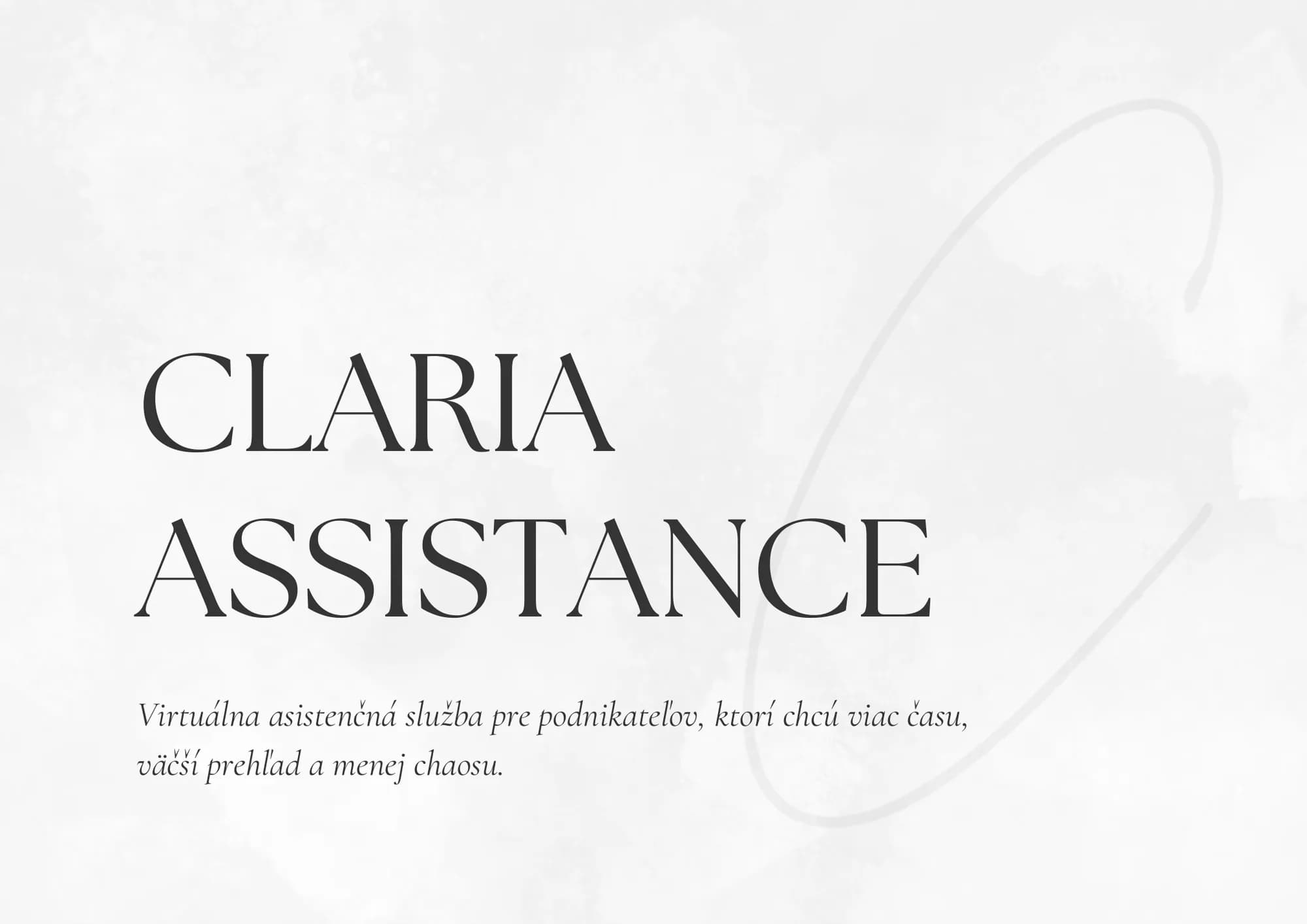 Obálka brožúry Claria Assistance